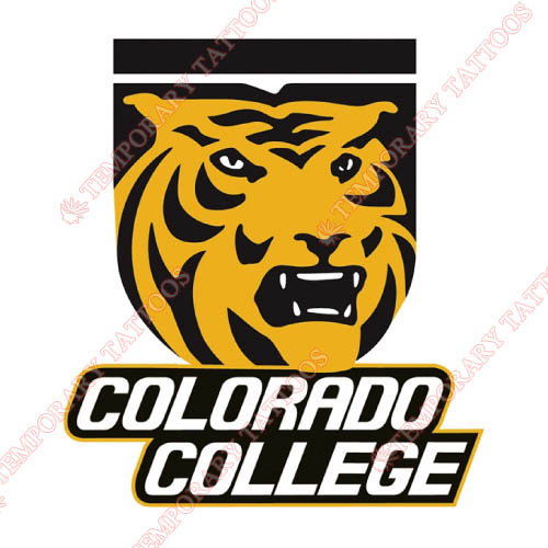 Colorado College Tigers Customize Temporary Tattoos Stickers NO.4173